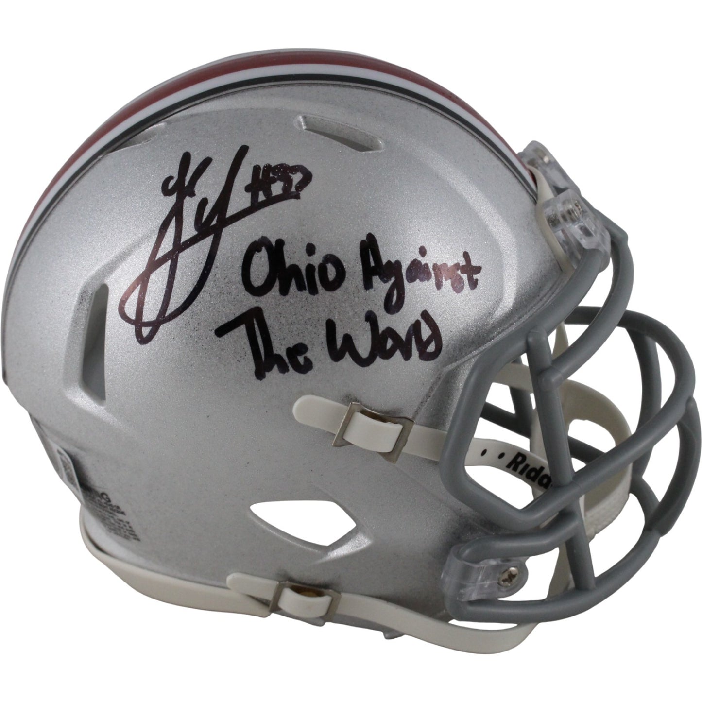 Jack Sawyer Signed Ohio State Buckeyes Mini Helmet (Ohio Against The World)