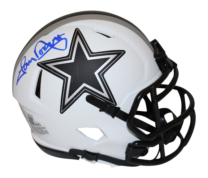 Tony Dorsett Dallas Cowboys Autographed Riddell Lunar Mini Helmet