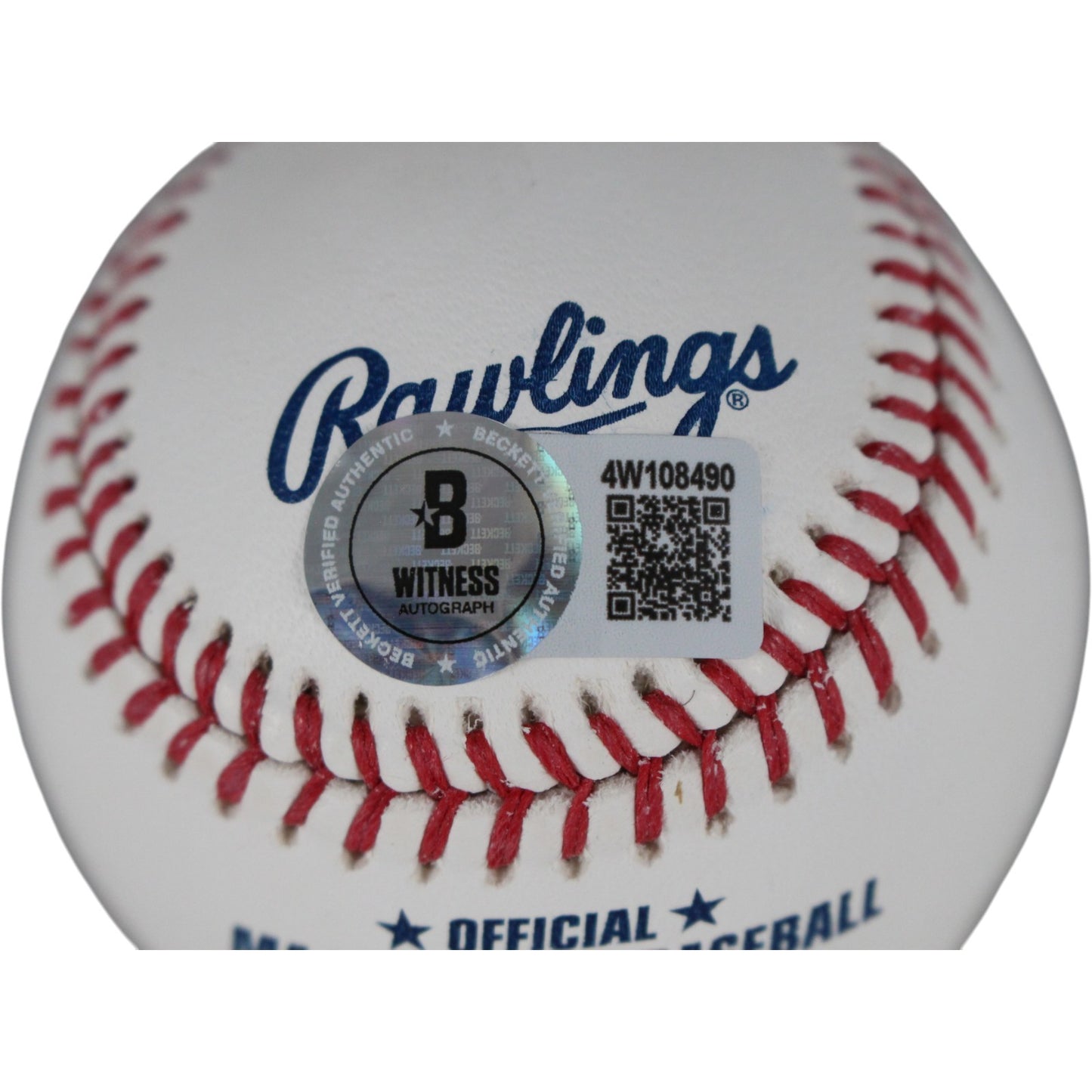 Deion Sanders Atlanta Braves Autographed Official Major League Baseball (BAS)