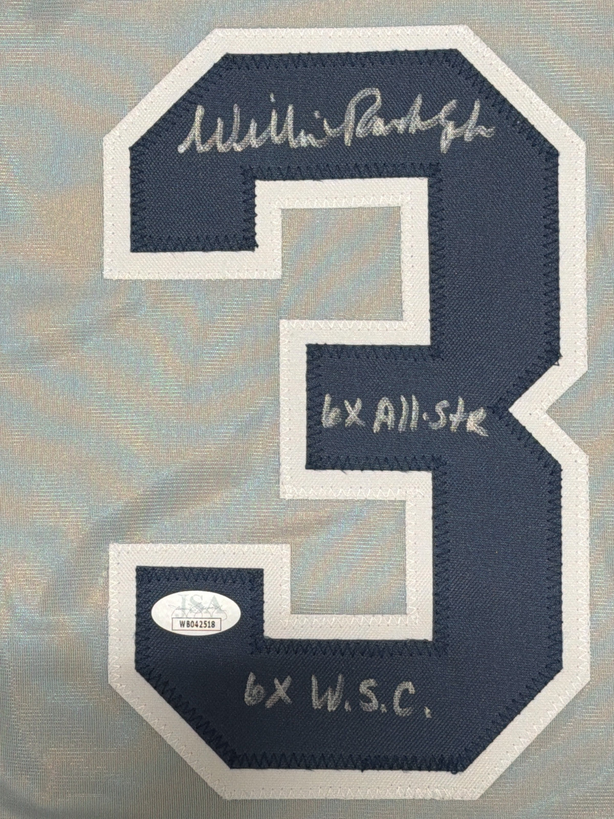 Willie Randolph Signed New York Yankees Custom Jersey with 2 Inscriptions