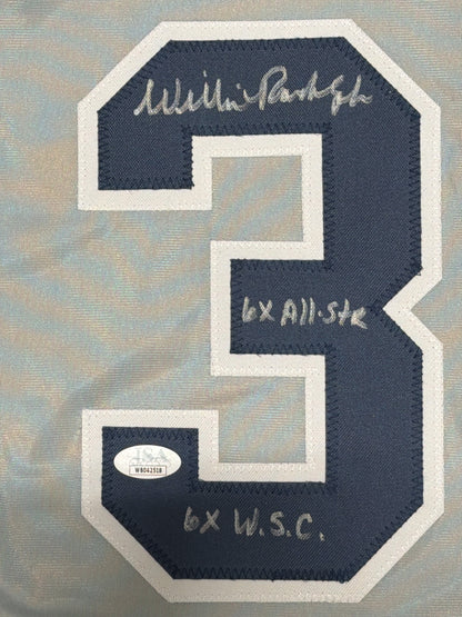 Willie Randolph Signed New York Yankees Custom Jersey with 2 Inscriptions
