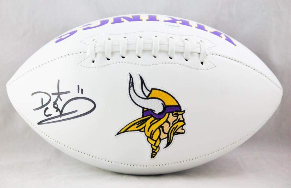 Daunte Culpepper Autographed Minnesota Vikings Black Logo Football