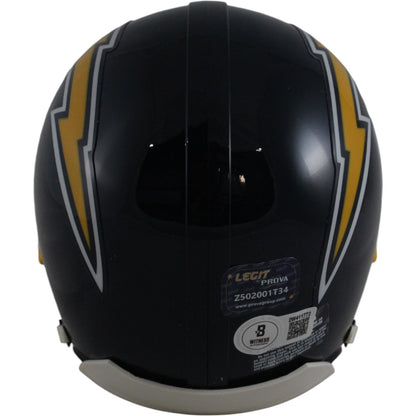 Dan Fouts Signed San Diego Chargers Throwback Mini Helmet (HOF Inscription)
