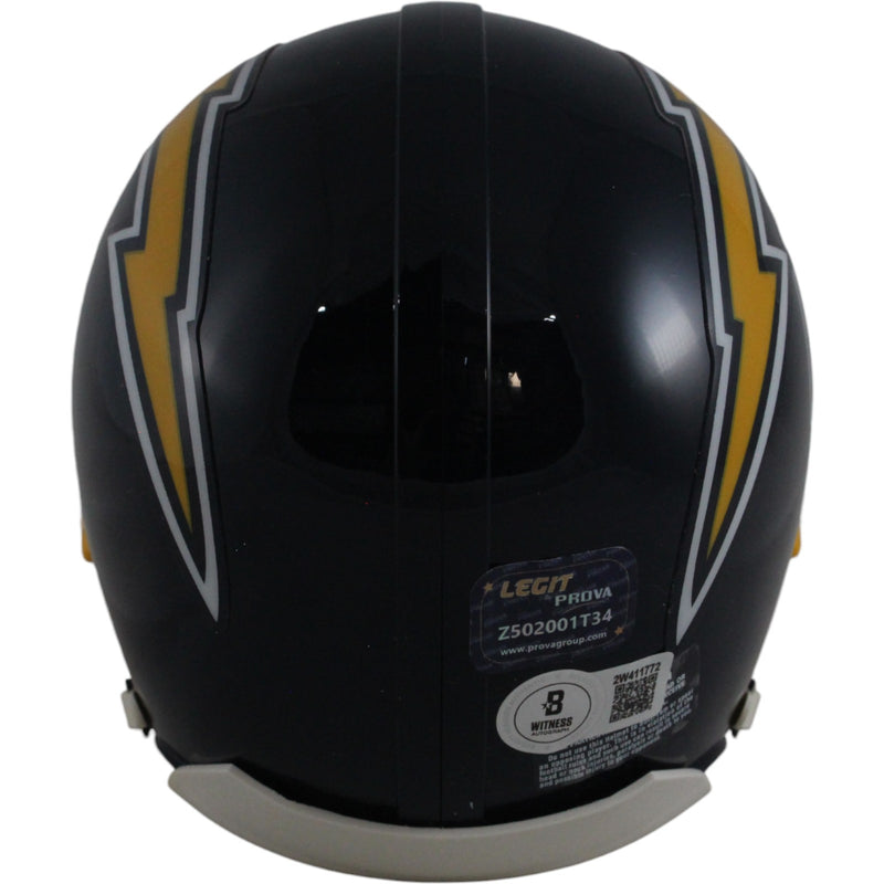 Dan Fouts Signed San Diego Chargers Throwback Mini Helmet (HOF Inscription)
