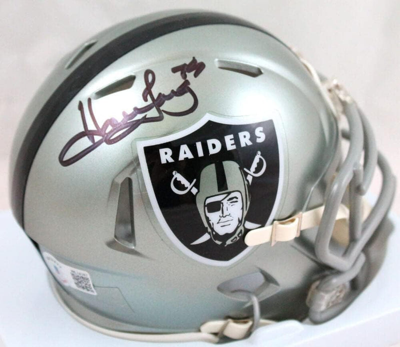 Howie Long Signed Oakland Raiders Flash Speed Mini Helmet