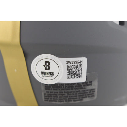 Jerome Bettis Signed Pittsburgh Steelers Slate Mini Helmet BAS