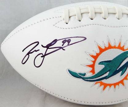 Jason Taylor Autographed Miami Dolphins Logo Football with HOF Inscription