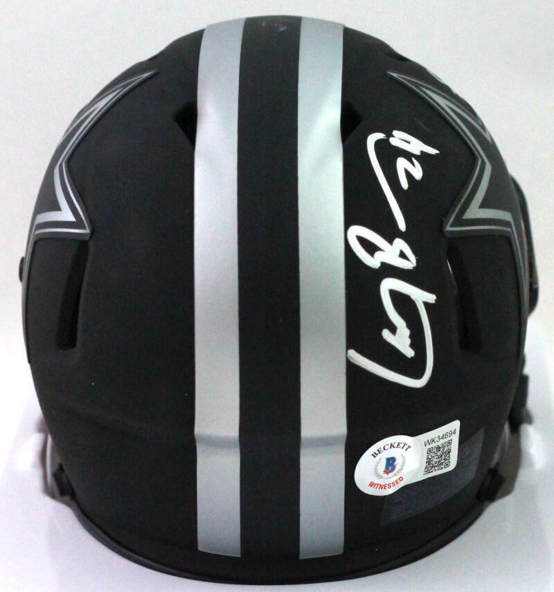 Larry Brown Signed Dallas Cowboys Eclipse Mini Helmet SB MVP