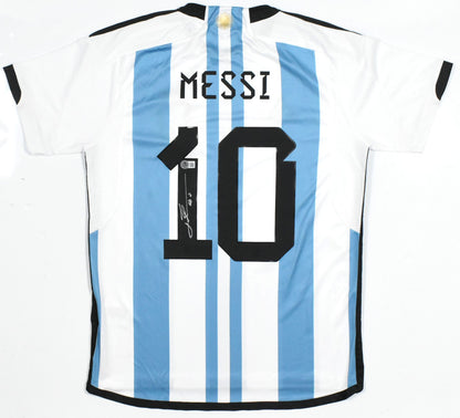 Lionel Messi Signed Argentina National Team Home Jersey