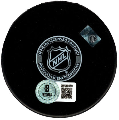Brett Hull & Adam Oates Autographed St. Louis Blues Puck BAS COA