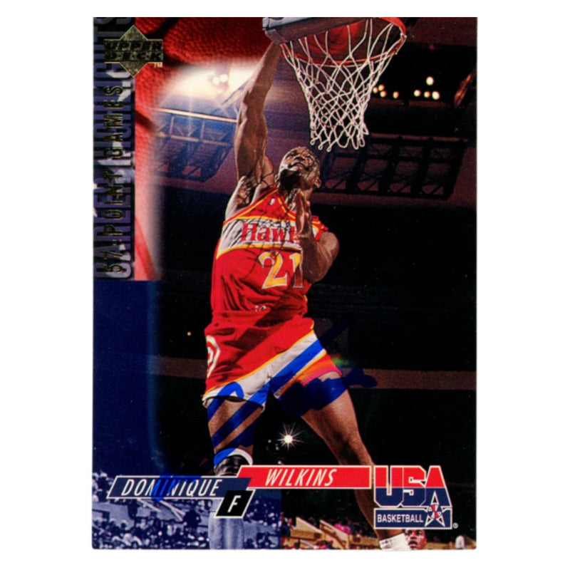Dominique Wilkins Autographed 1994 Upper Deck #76 Trading Card