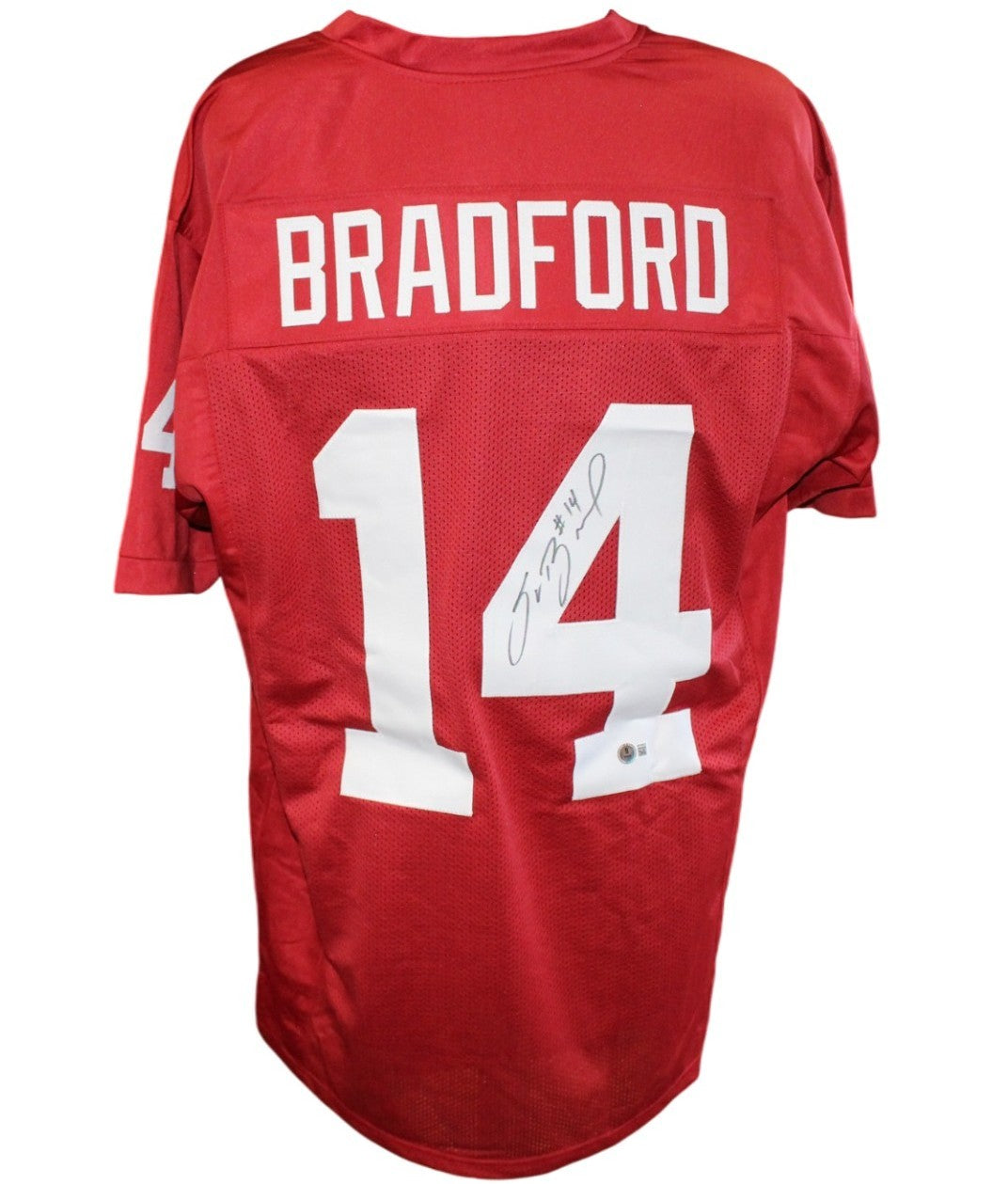 Sam Bradford Autographed College Style Football Jersey (Beckett Witness)