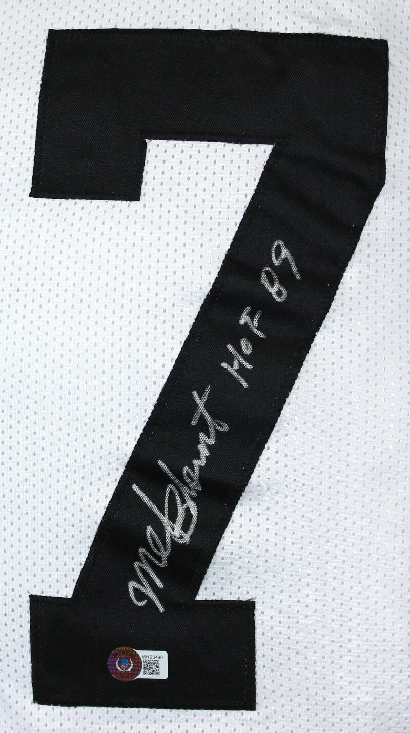 Mel Blount Signed White Custom Jersey