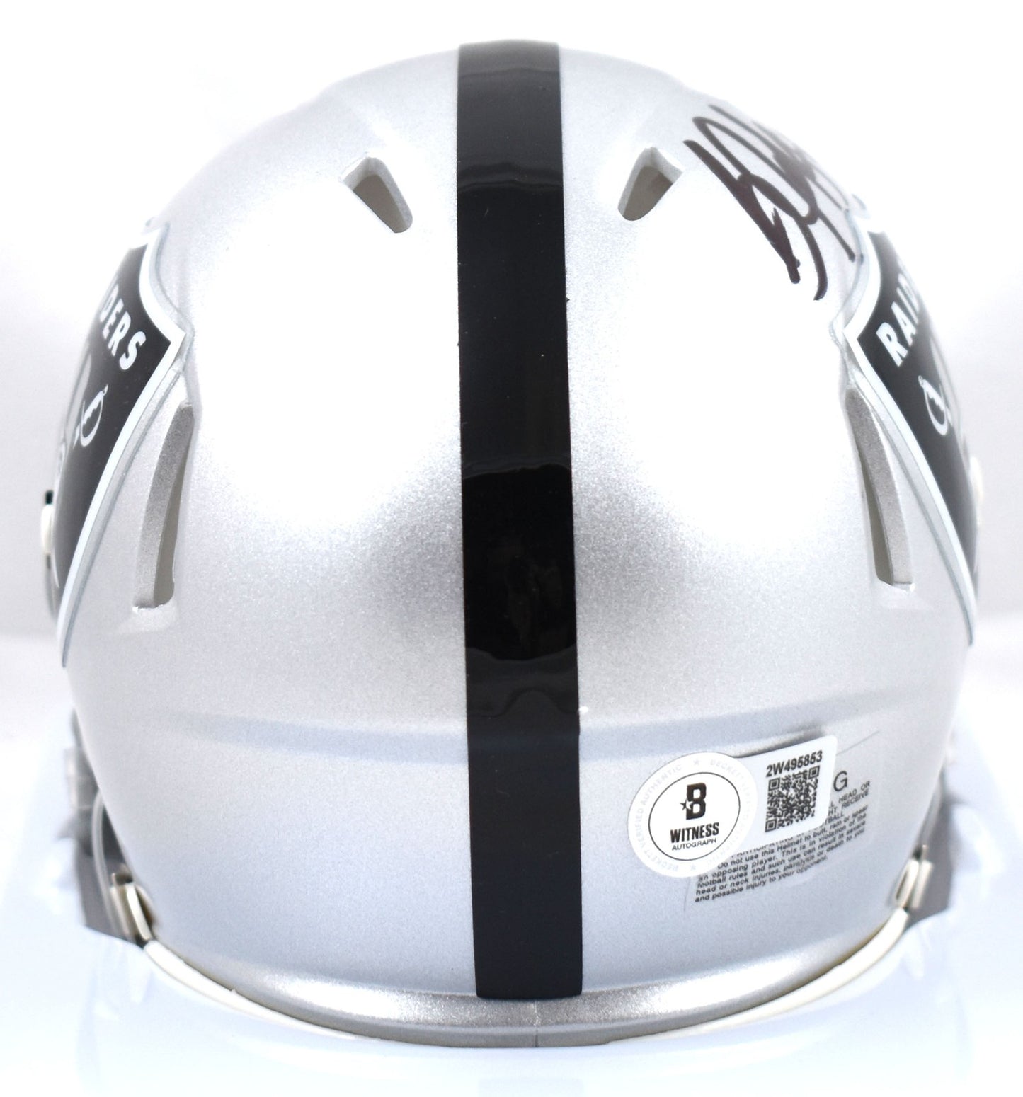 Bo Jackson Signed Las Vegas Raiders Speed Mini Helmet