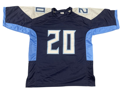 Tony Pollard Autographed Tennessee Titans Custom Jersey (Beckett)
