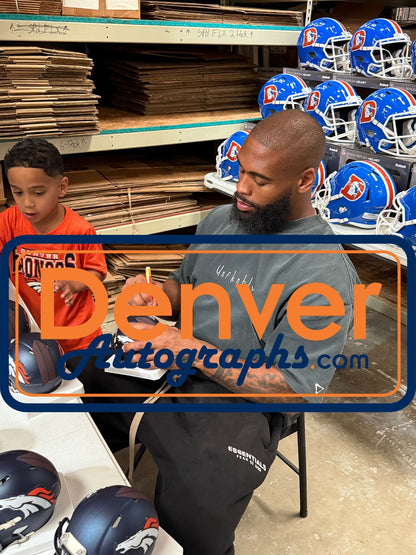 Jonathon Cooper Autographed Denver Broncos Mini Helmet