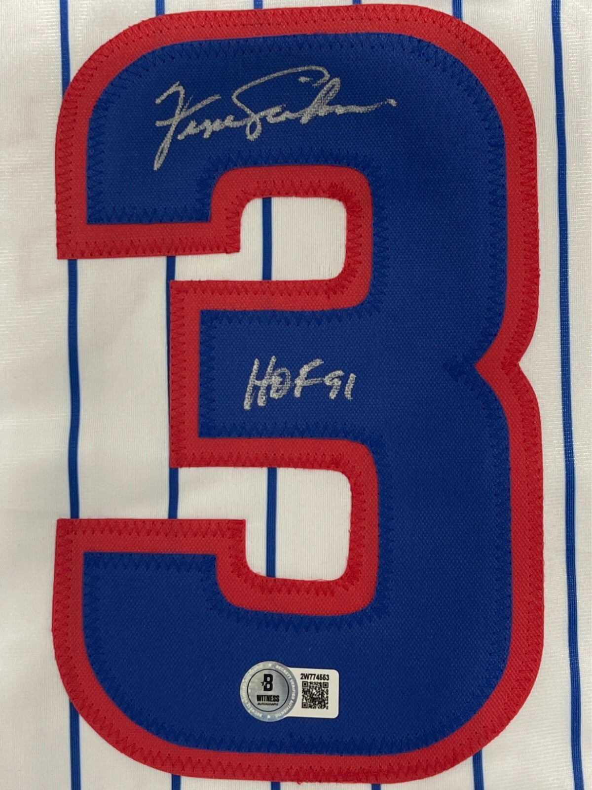 Fergie Jenkins Chicago Cubs Signed Custom Jersey (HOF 91)