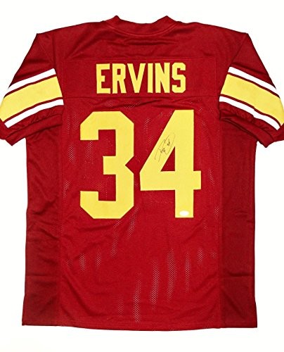 Ricky Ervins Signed Maroon Custom Football Jersey