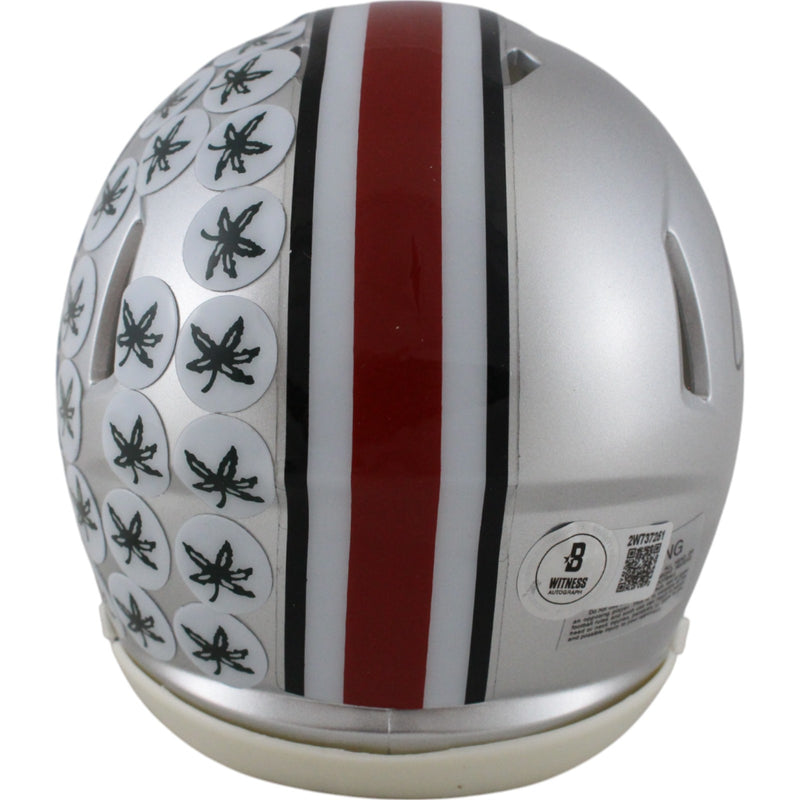 Quinshon Judkins Ohio State Buckeyes Autographed Speed Mini Helmet