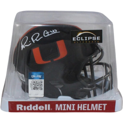 Michael Irvin Signed Miami Hurricanes Eclipse Mini Helmet