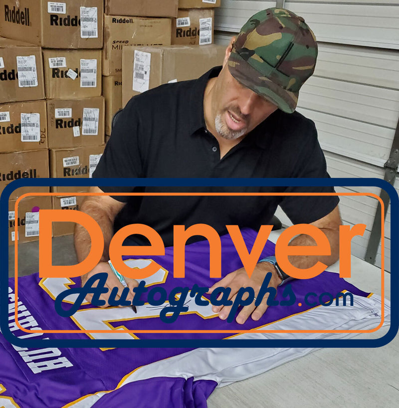 Steve Hutchinson Signed Minnesota Vikings Custom Jersey HOF BAS