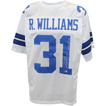 Roy Williams Signed White Custom Jersey - "America's Team" Inscription