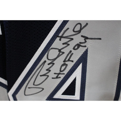 Randy White Autographed Blue Pro Style Jersey HOF Inscribed BAS