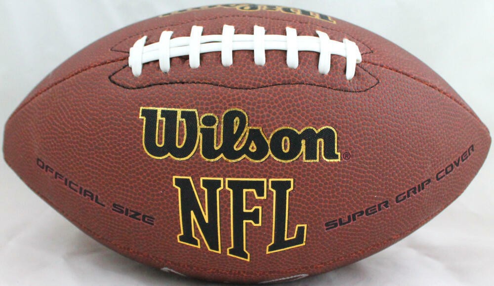 Denzel Ward Signed Cleveland Browns SuperGrip Football "Dawg Pound" Inscribed
