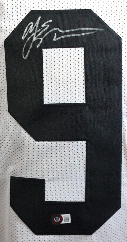 AJ Epenesa Autographed Iowa Hawkeyes Custom White Jersey