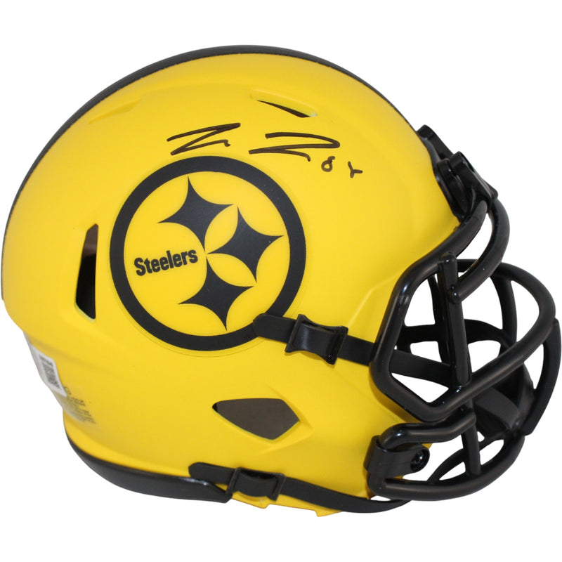 Pat Freiermuth Pittsburgh Steelers Autographed Rave Mini Helmet