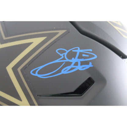 Emmitt Smith Signed Dallas Cowboys 2025 Salute to Service Speedflex Helmet