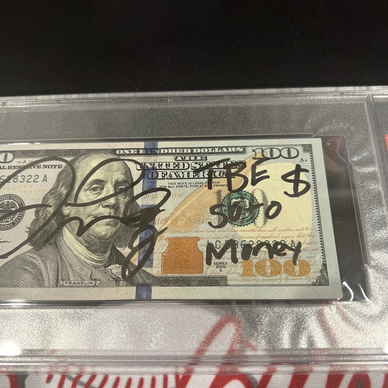Floyd Mayweather Jr Signed $100 Bill with 4 Inscriptions PSA 10 Auto