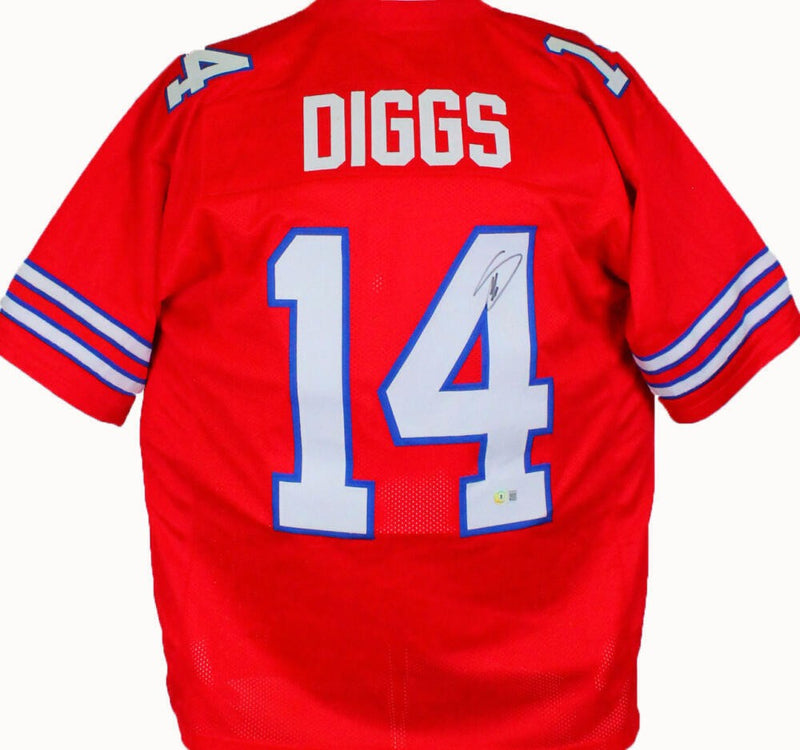 Stefon Diggs Autographed Buffalo Bills Red Custom Jersey