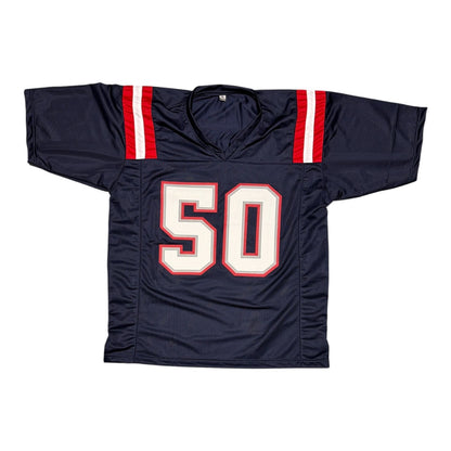 Mike Vrabel Signed New England Patriots Navy Custom Jersey