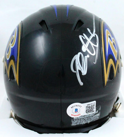 Deion Sanders Autographed Baltimore Ravens Riddell Speed Mini Helmet