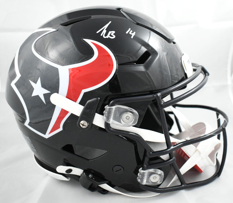 Kayshon Boutte Signed Houston Texans Full Size Speedflex Helmet