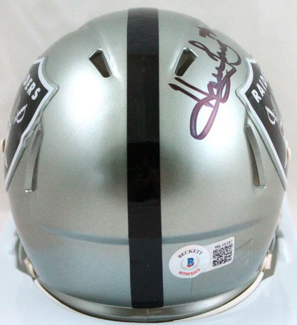 Howie Long Signed Oakland Raiders Flash Speed Mini Helmet