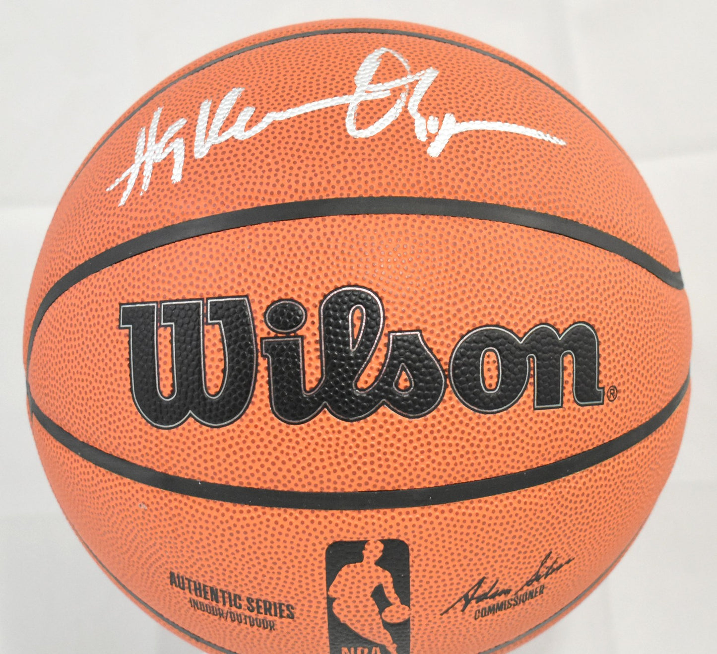 Hakeem Olajuwon Autographed Wilson NBA Basketball