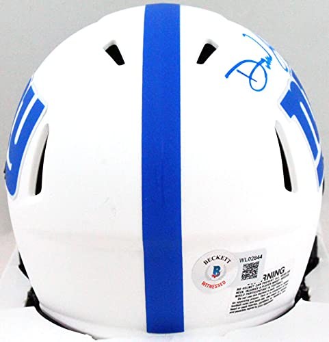 Daniel Jones Signed New York Giants Lunar Speed Mini Helmet