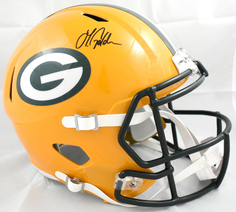 Matthew Golden Autographed Green Bay Packers Full Size Speed Helmet