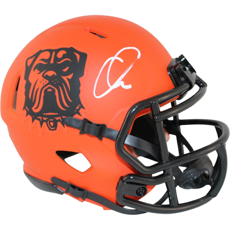 Quinshon Judkins Cleveland Browns Autographed Rave Mini Helmet