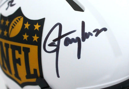 Ray Lewis & Lawrence Taylor Signed NFL Lunar Speed Mini Helmet