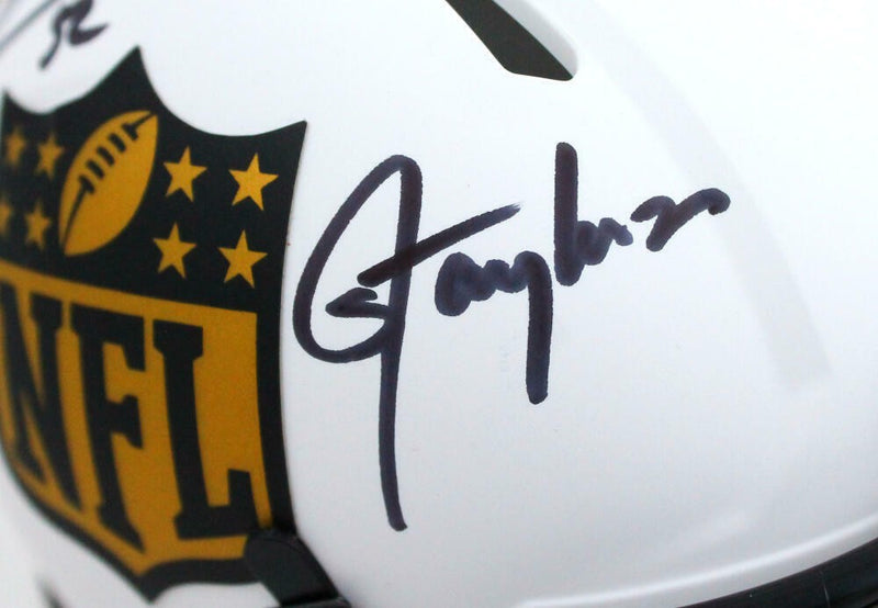 Ray Lewis & Lawrence Taylor Signed NFL Lunar Speed Mini Helmet