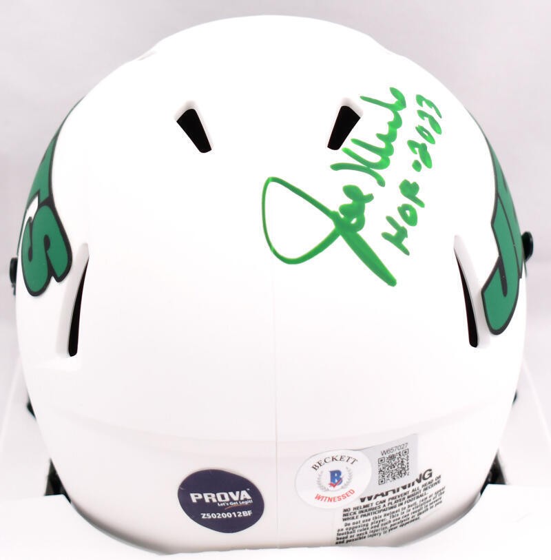 Joe Klecko Signed New York Jets Lunar Speed Mini Helmet - HOF 2023