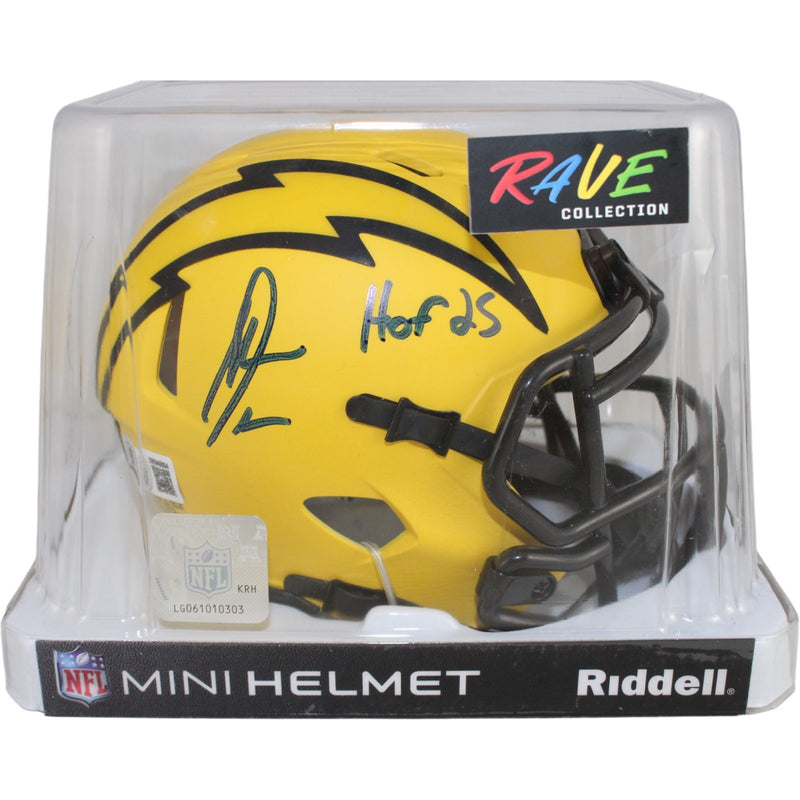 Antonio Gates Autographed San Diego Chargers Rave Mini Helmet (HOF Inscription)