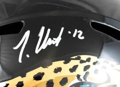 Travis Hunter Autographed Jacksonville Jaguars Full Size Speed Helmet