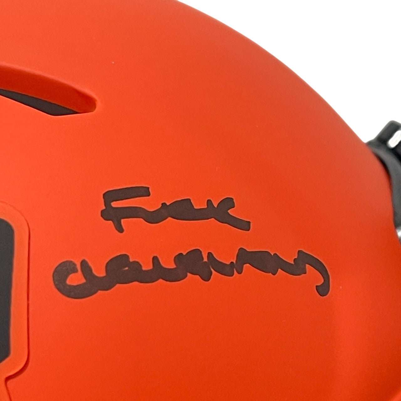 Johnny Manziel Signed Cleveland Browns Rave Mini Helmet (F**K Cleveland)