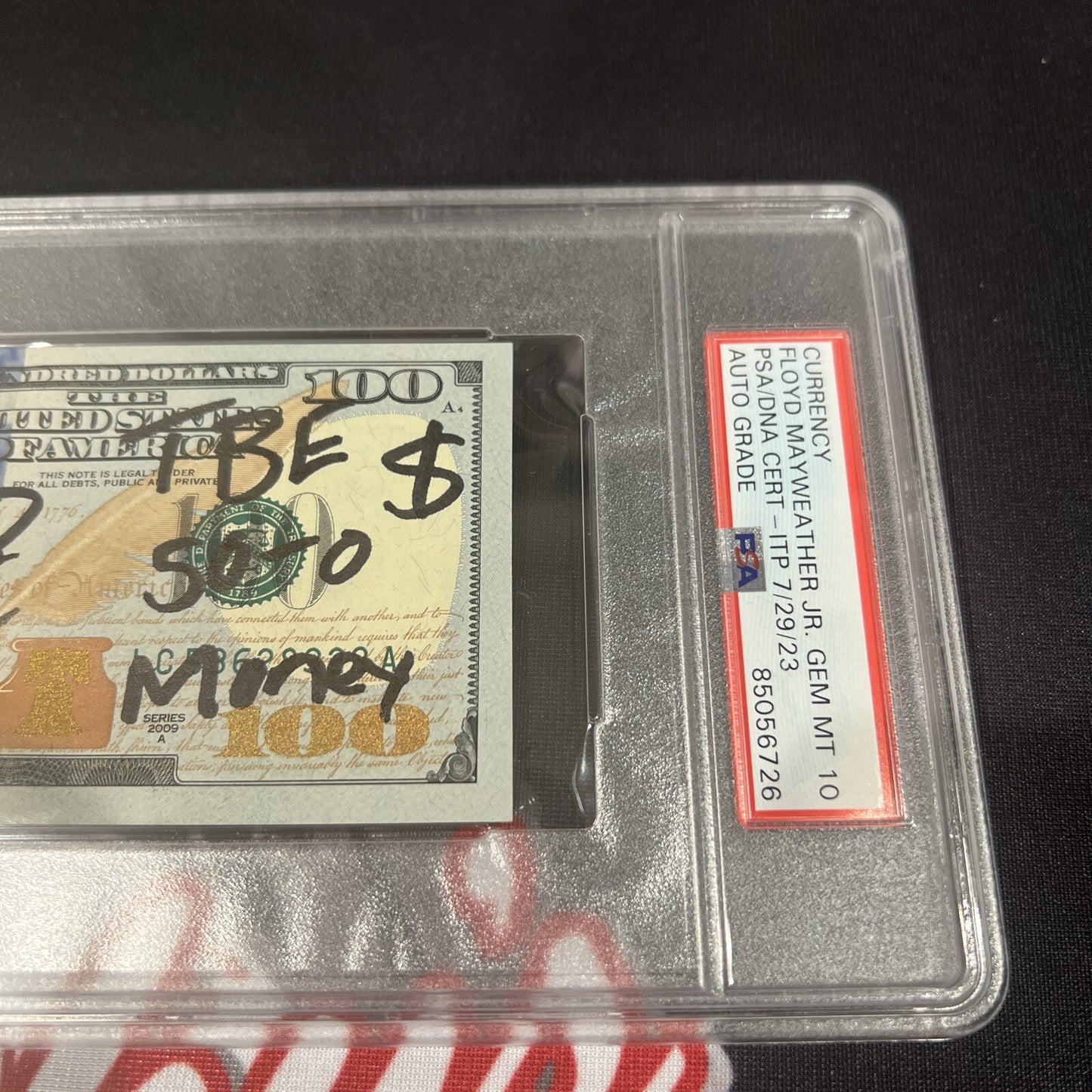 Floyd Mayweather Jr Signed $100 Bill with 4 Inscriptions PSA 10 Auto