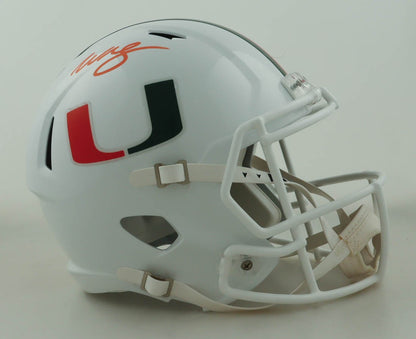 Willis McGahee Signed Miami Hurricanes Full Size Helmet