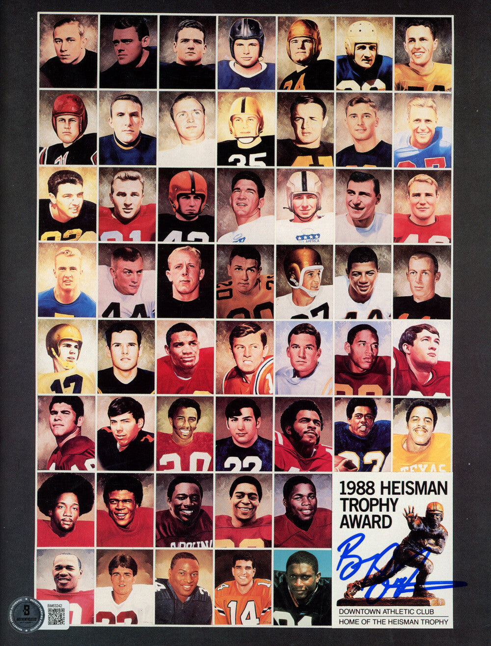 Barry Sanders Autographed 1988 Heisman Journal Magazine - Beckett